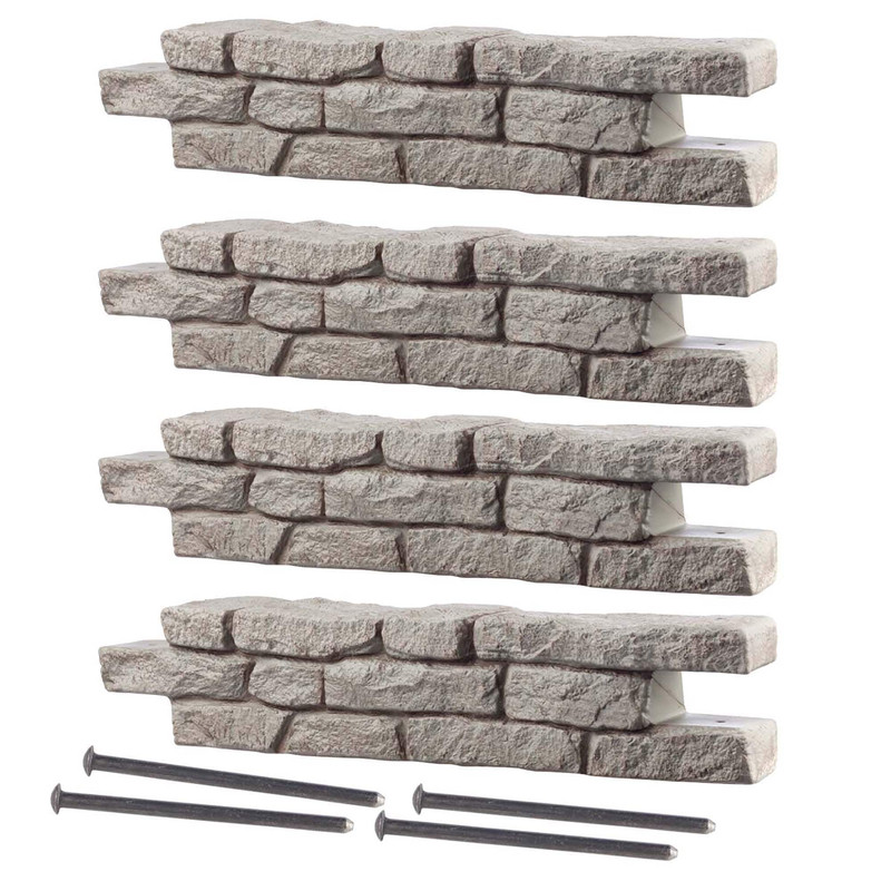 Rock Lock Raised Garden Bed Straight Rock Pack of 4
